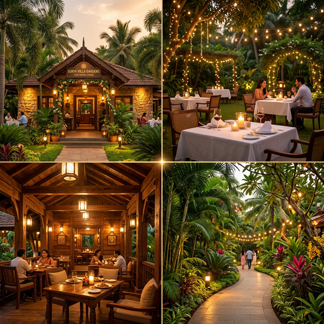 Evening ambiance and outdoor dining